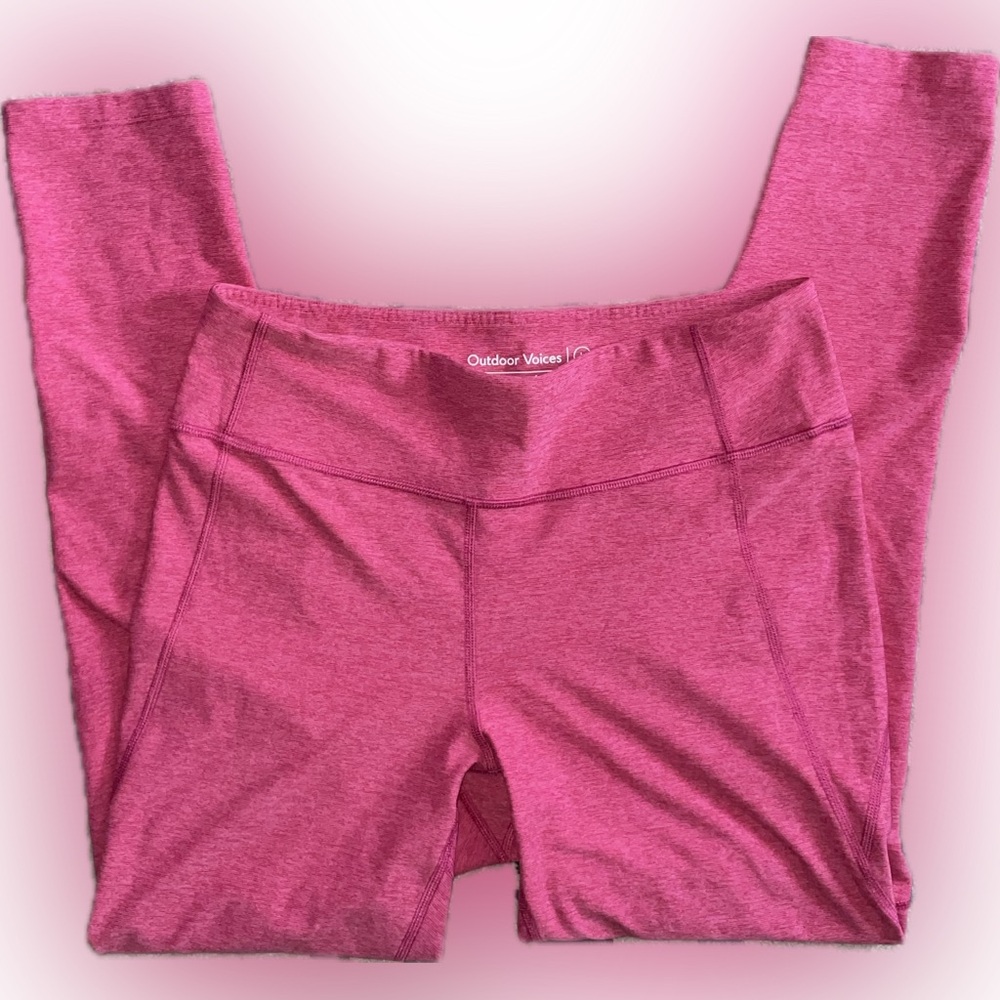 Outdoor voices pink leggings